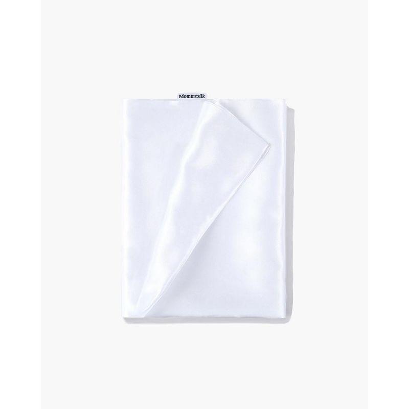 White Hypoallergenic Cotton Silk Standard Pillowcase