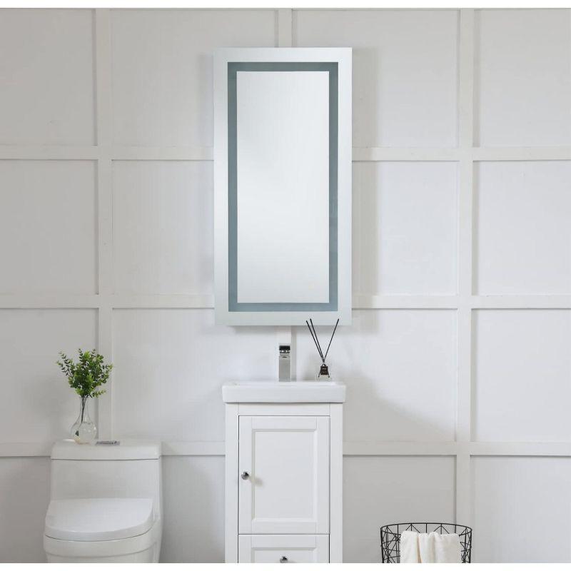 Elegant Lighting LED Hardwired Mirror Rectangle W20H40 Dimmable 5000K