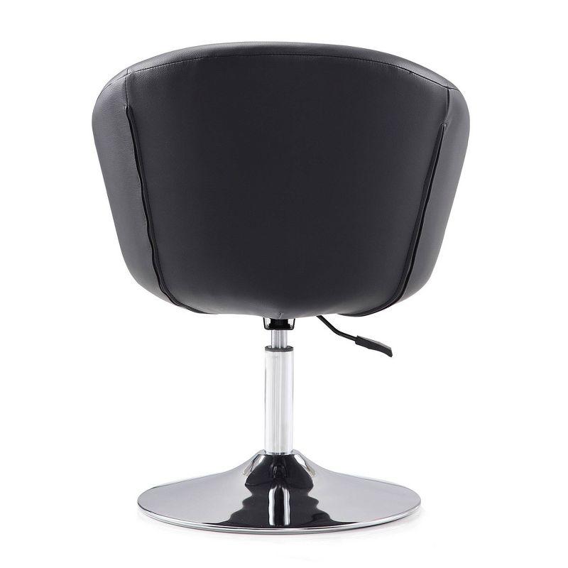 Set of 2 Hopper Wool Blend Adjustable Height Chairs Black - Manhattan Comfort