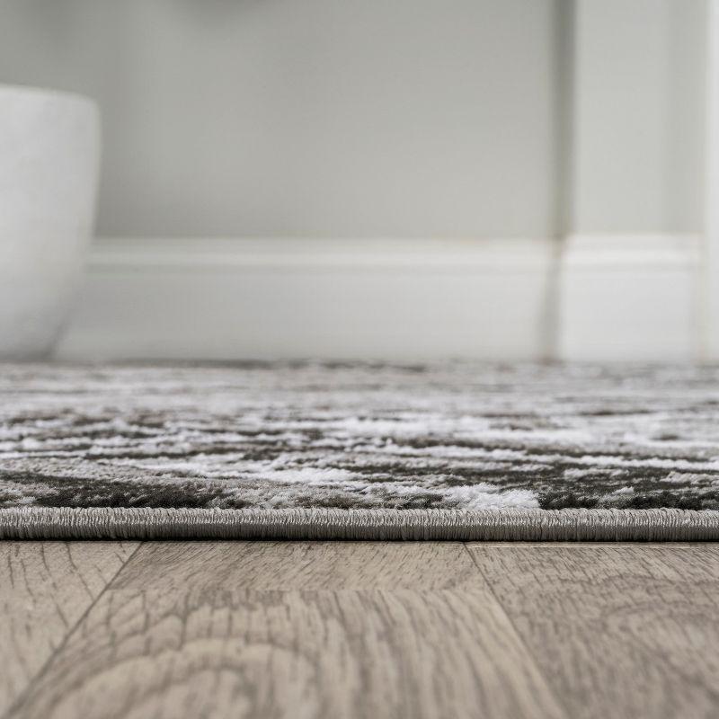 JONATHAN Y Slant Modern Abstract Black/Gray 3 ft. x 5 ft. Area Rug