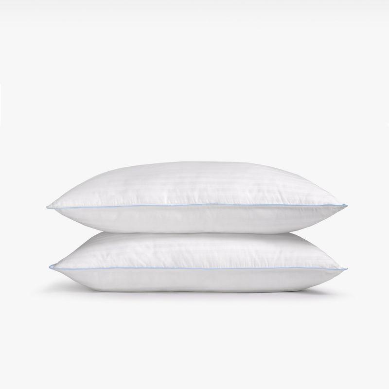 2 Pack Medium Firmness Down Alternative Bed Pillow - eLuxury