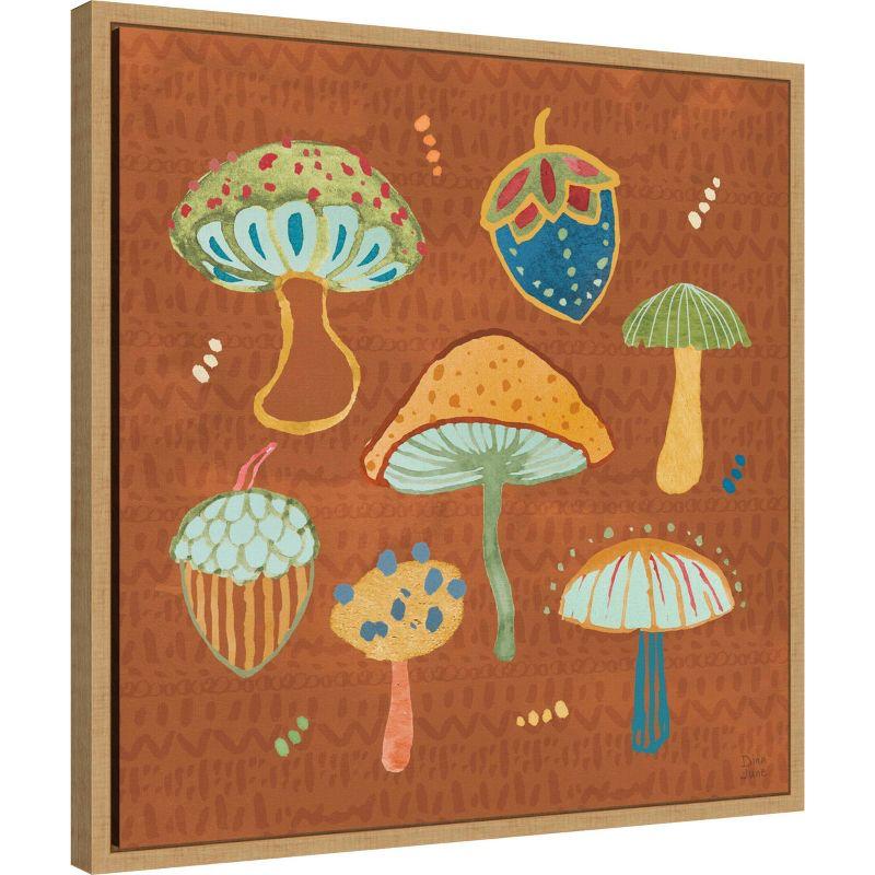 Amanti Art 22"x22" Harvest Whimsy IV by Dina June Framed Canvas Wall Art Print