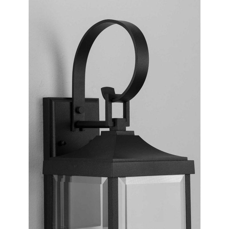 Gibbes Street Black Cast Aluminum Dimmable Lantern Sconce