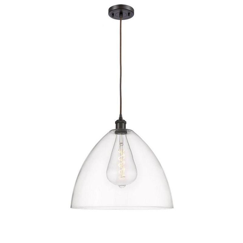 Innovations Lighting Bristol Glass 1 - Light Pendant in  Oil Rubbed Bronze