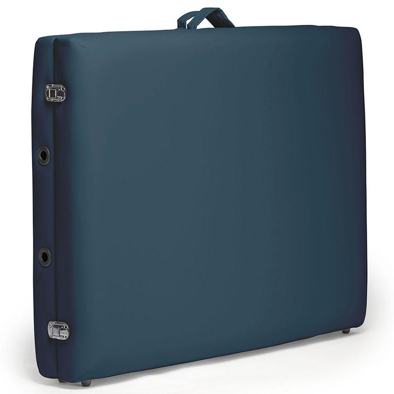 Saloniture Portable Professional Folding Massage Table with Carrying Case - Blue