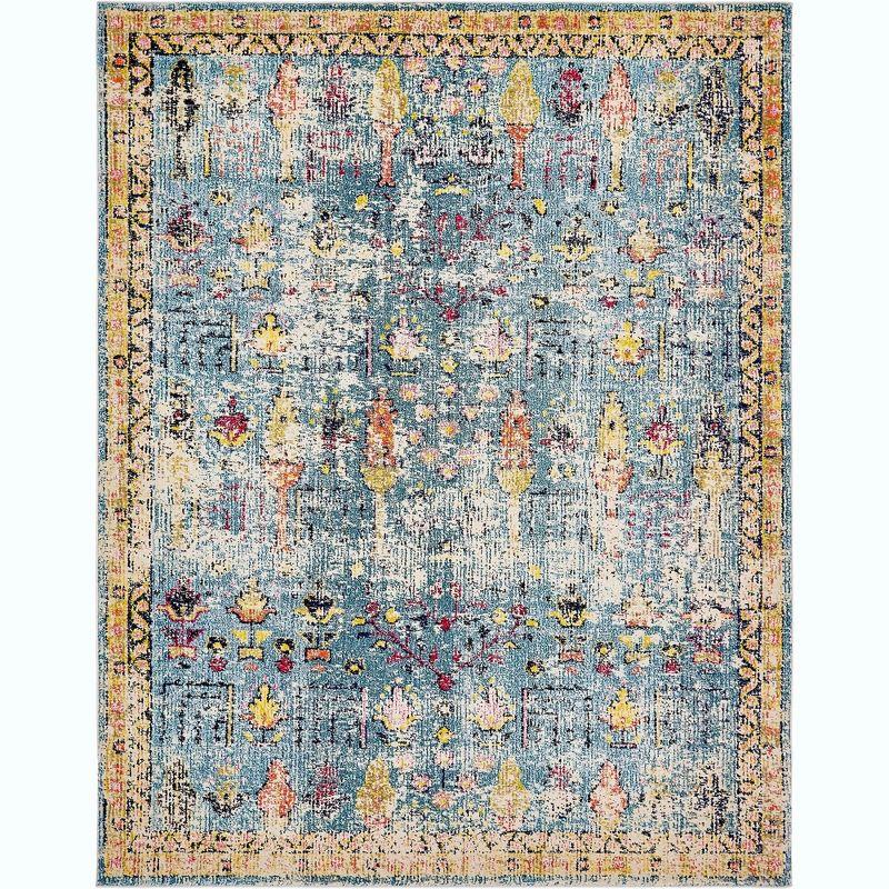 Unique Loom Monterey Collection Area Rug - Adobe (8'  x 10' Rectangle Blue/Beige)