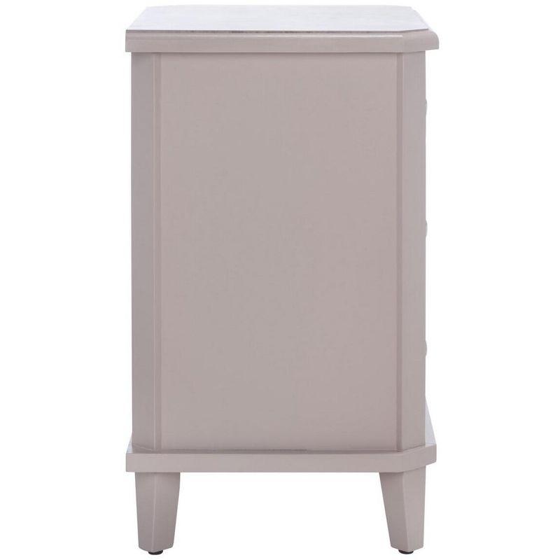 Joe Nightstand with Storage Drawers - Grey Mauve - Safavieh.
