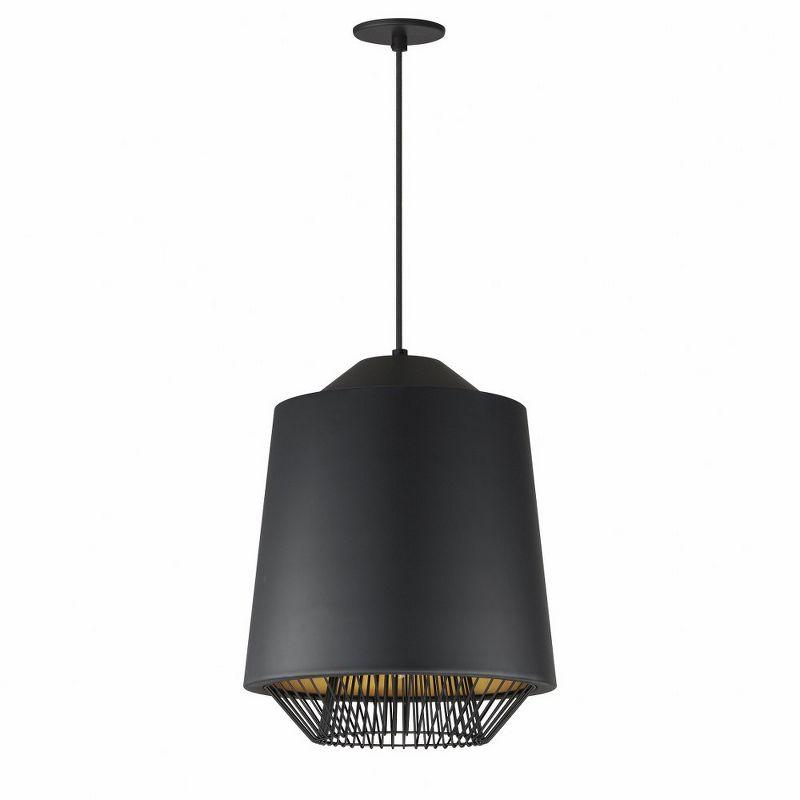 ET2 Lighting Phoenix 1 - Light Pendant in  Black/Gold
