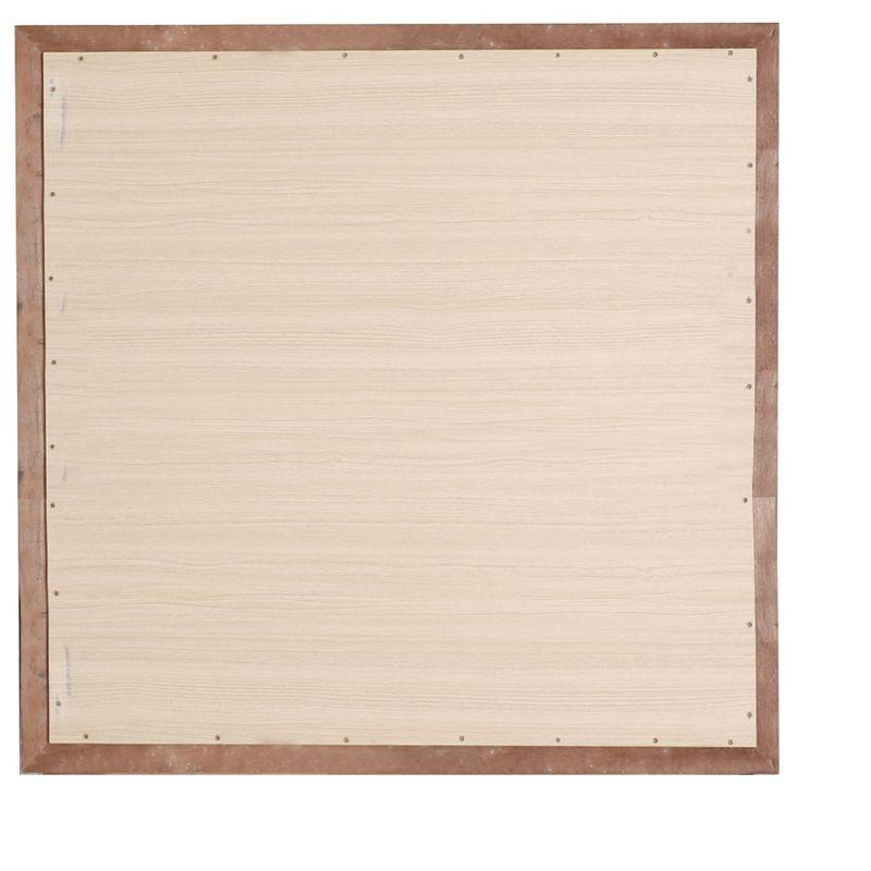 Passion Furniture 38 in. x 38 in. Classic Square Wood Framed Dresser Mirror