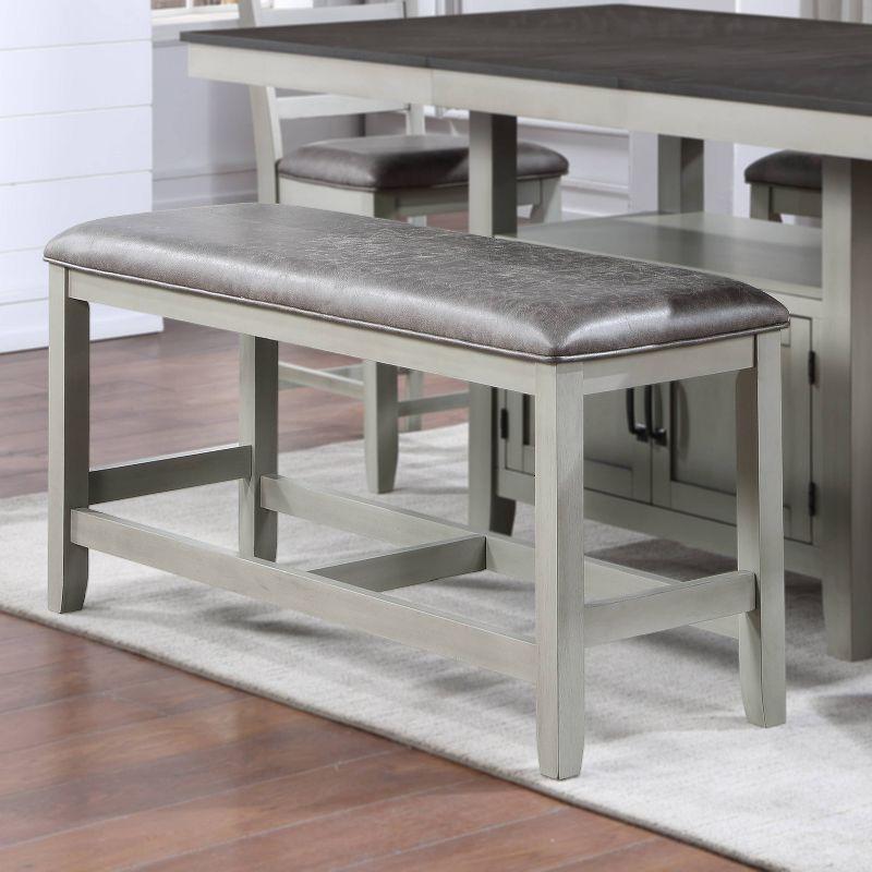 26" Hyland Counter Bench Gray - Steve Silver Co.