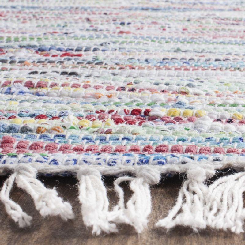 Rag Rug RAR125 Hand Woven Indoor Area Rug - Light Green/Multi - 6'x9' - Safavieh.