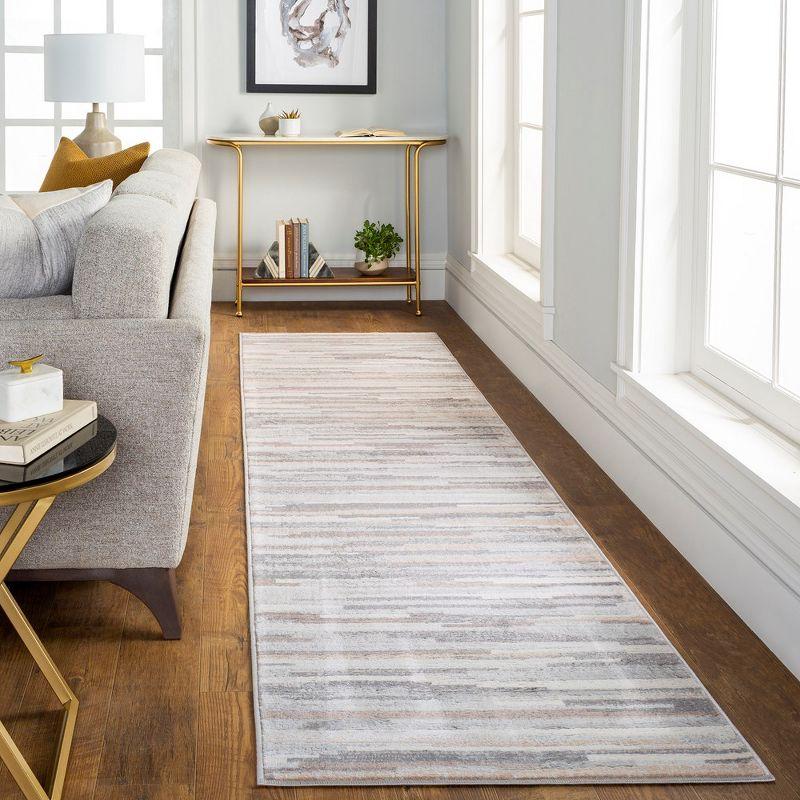 Mark & Day Orvelte Woven Indoor Area Rugs Medium Gray/Tan/White