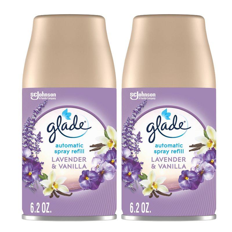 Glade Automatic Spray Air Freshener - Lavender & Vanilla - 6.2oz/2pk