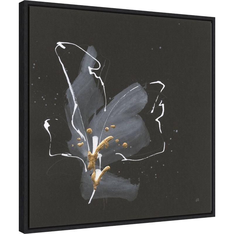 22" x 22" Modern Flower III by Chris Paschke Framed Canvas Wall Art Print - Amanti Art: Lithograph, Polystyrene Frame, Botanical Theme