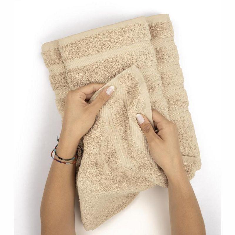 American Soft Linen Luxury Turkish 6 Piece Towel Set, 100% Cotton Soft Absorbent Bath Towels for Bathroom