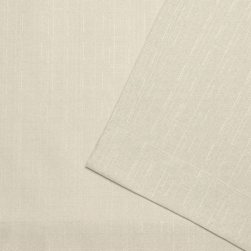 Amalgamated Textiles Loha Synthetic Solid Color Semi-Sheer Pinch Pleat Curtain Panels