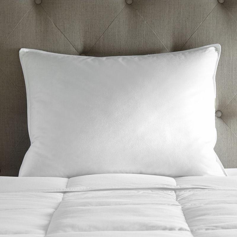 Standard White Feather Down Hypoallergenic Pillow