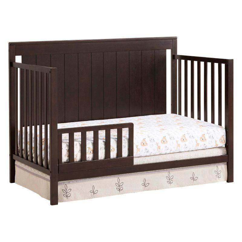 Espresso Wood Toddler Bed Guard Rail