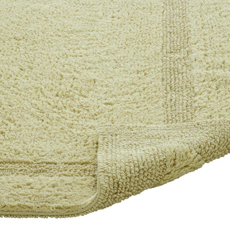 Better Trends Lux 100% Cotton Tufted Solid Reversible Bath Rug 20" x 20" Contour - Sage