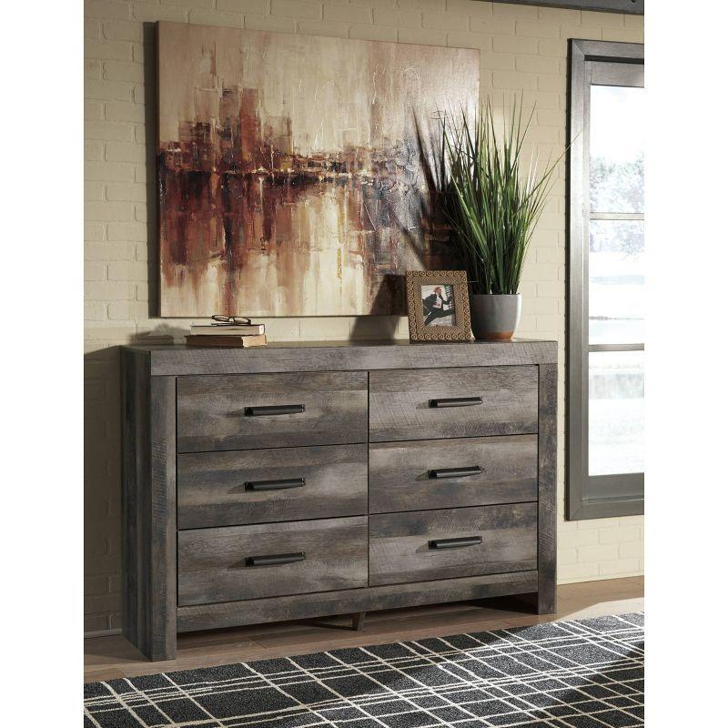 Wynnlow Dresser Gray - Signature Design by Ashley: Bedroom Furniture, Laminated Wood Composite, 6-Drawer Storage