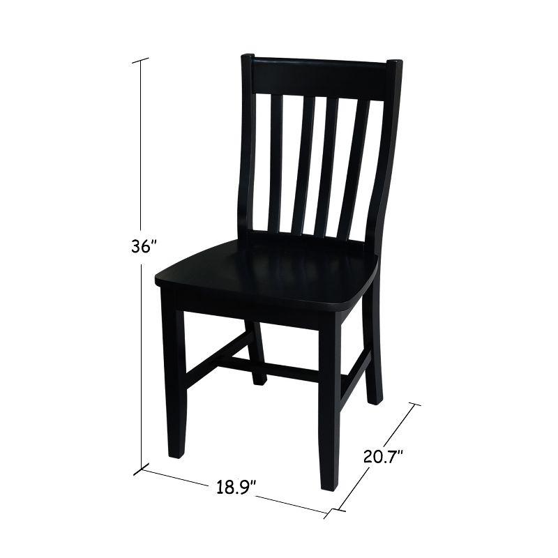 August Grove® Toby 18.5'' H Solid Wood Side Chair (Set of 2)