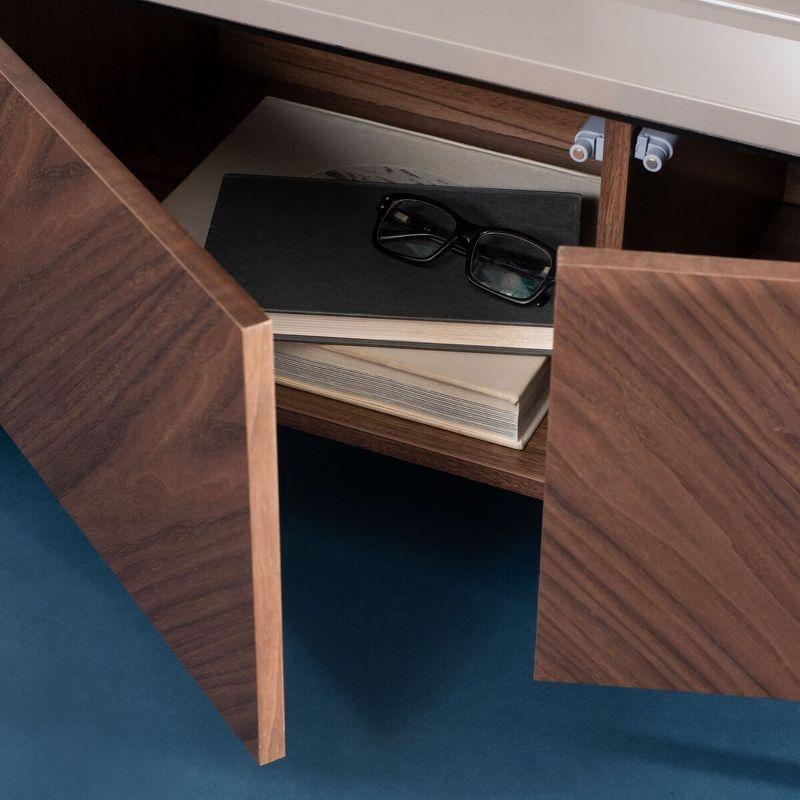 Archie Chevron TV Stand - SFV8716 - Walnut - Safavieh Couture