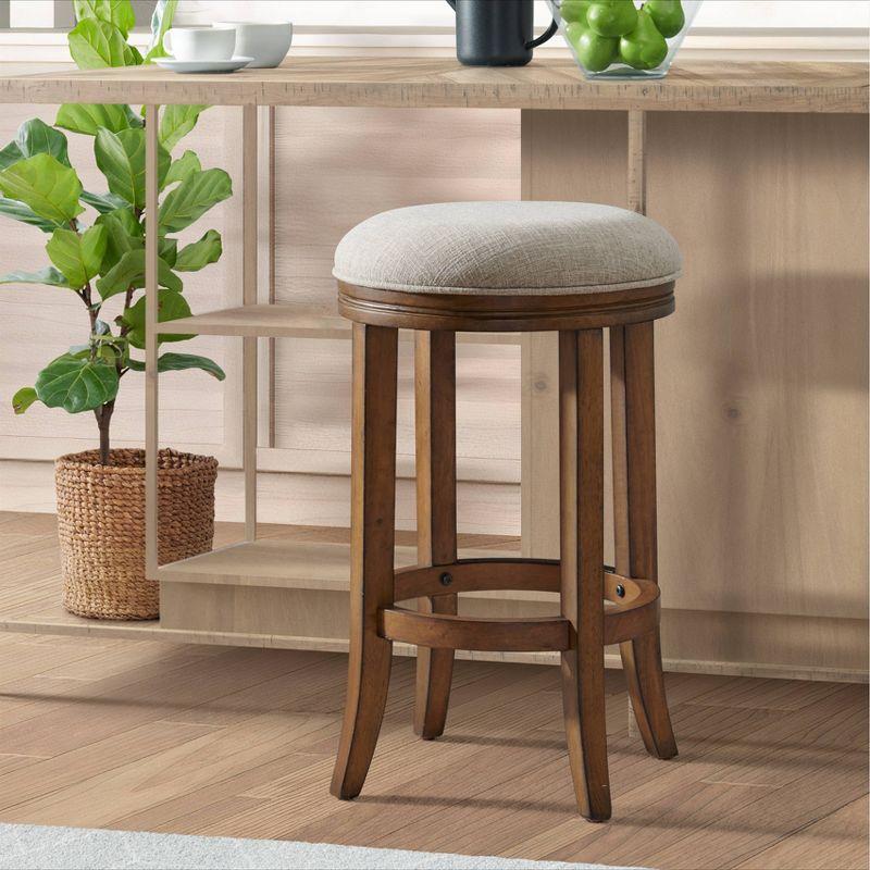 Natick Solid Rubber Wood Counter And Bar Stool