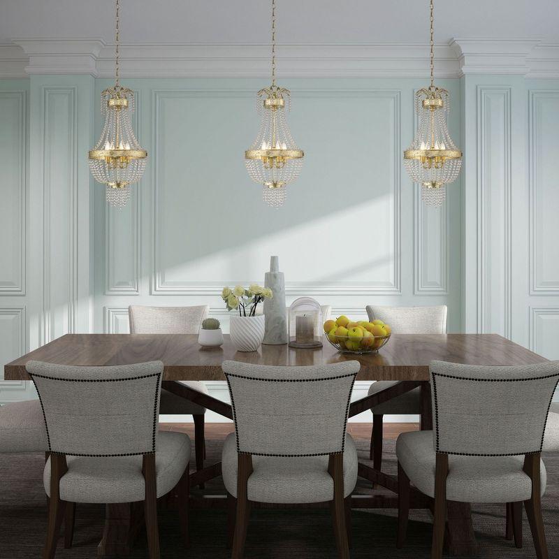 Livex Lighting Valentina 4 - Light Chandelier in  Winter Gold