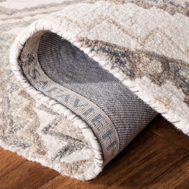 Aspen APN250 Hand Tufted Area Rug - Taupe/Ivory - 8' X 10' - Safavieh.