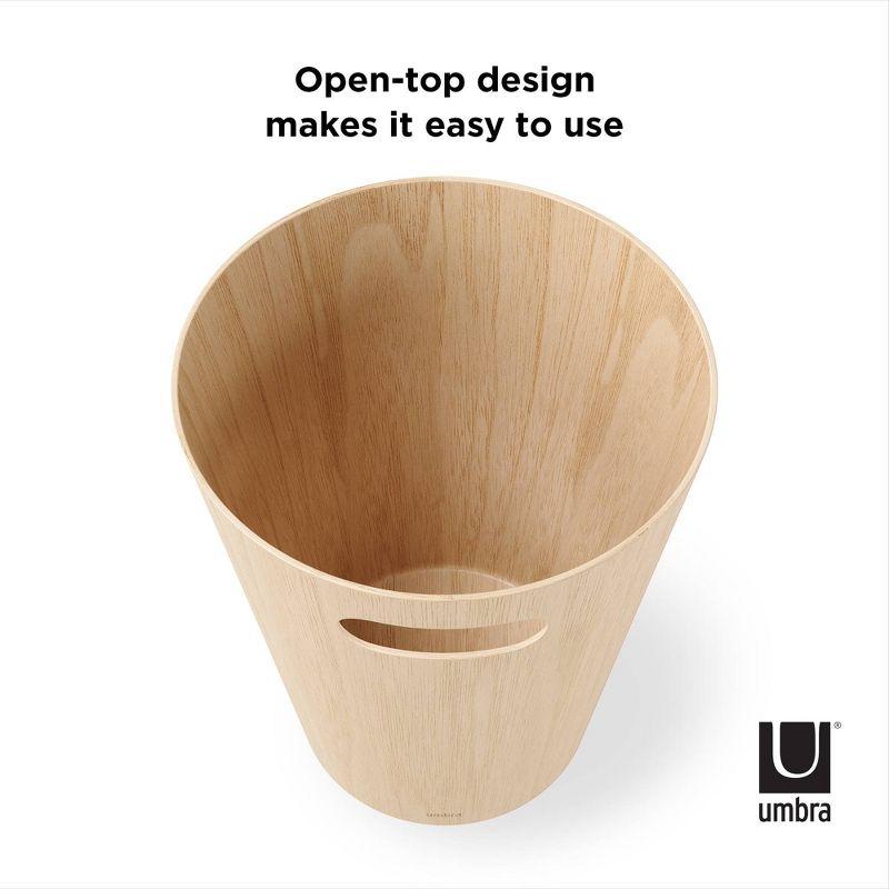 Umbra Woodrow Manufactured Wood Open Waste Basket - 2.25 Gallons