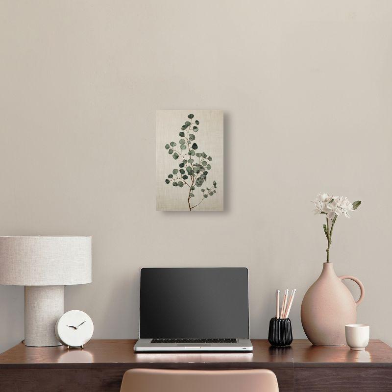 Art Remedy Eucalyptus Embroidery II Botanical Art Prints Wall Art by Art Remedy