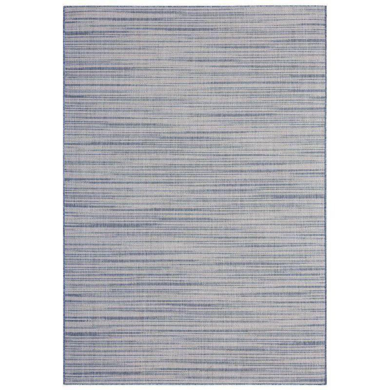 Nicole Miller Abstract Blue Indoor / Outdoor Area Rug