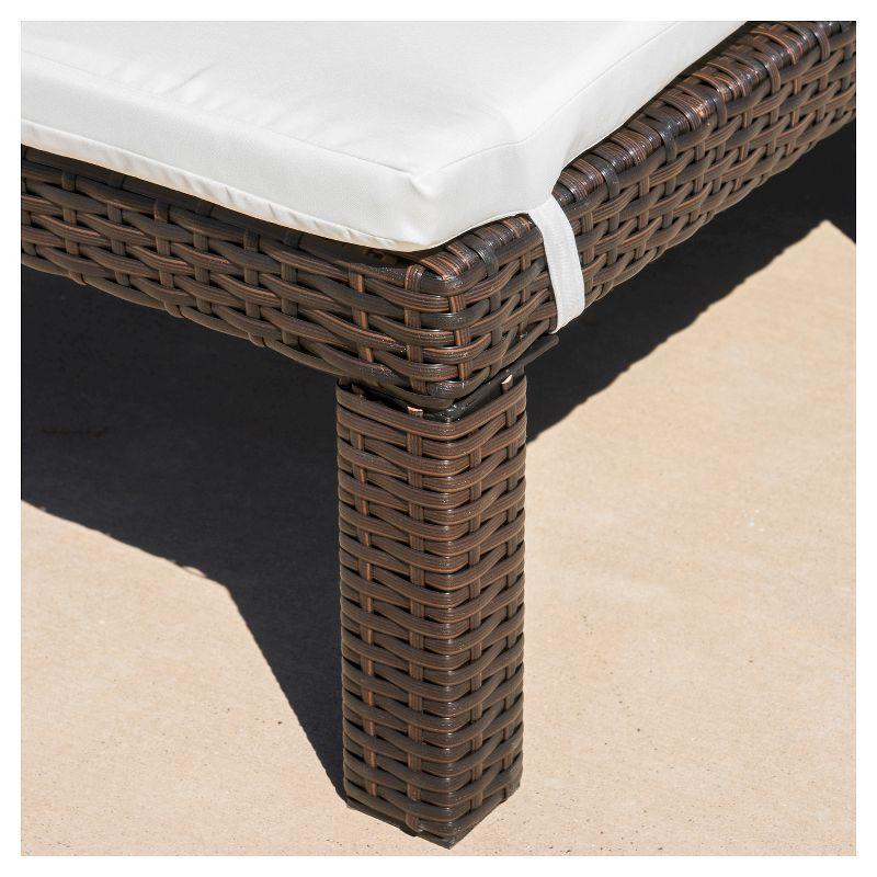 Jamaica Wicker Patio Chaise Lounge with Cushion  - Christopher Knight Home