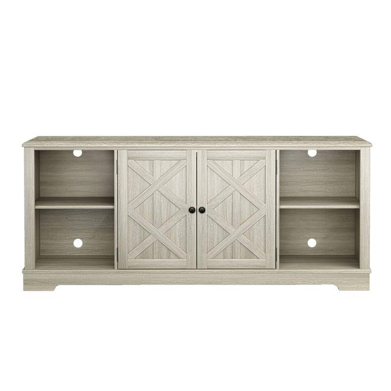 70" Farmhouse Style TV Stand for TVs up to 78" Gray - Festivo