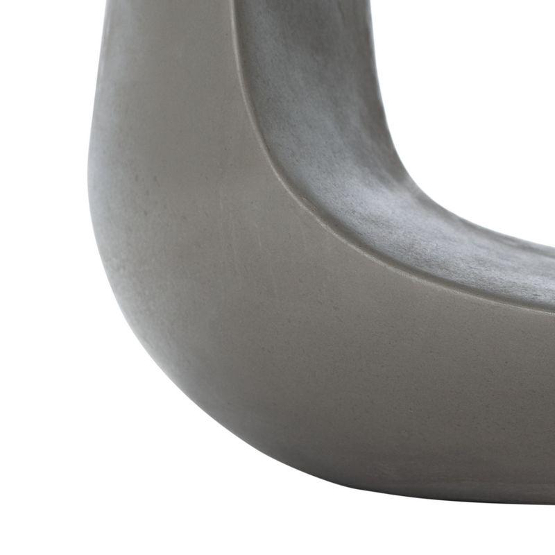Vikki Concrete Accent Stool - Indoor/Outdoor - VNN1040 - Gray - Safavieh