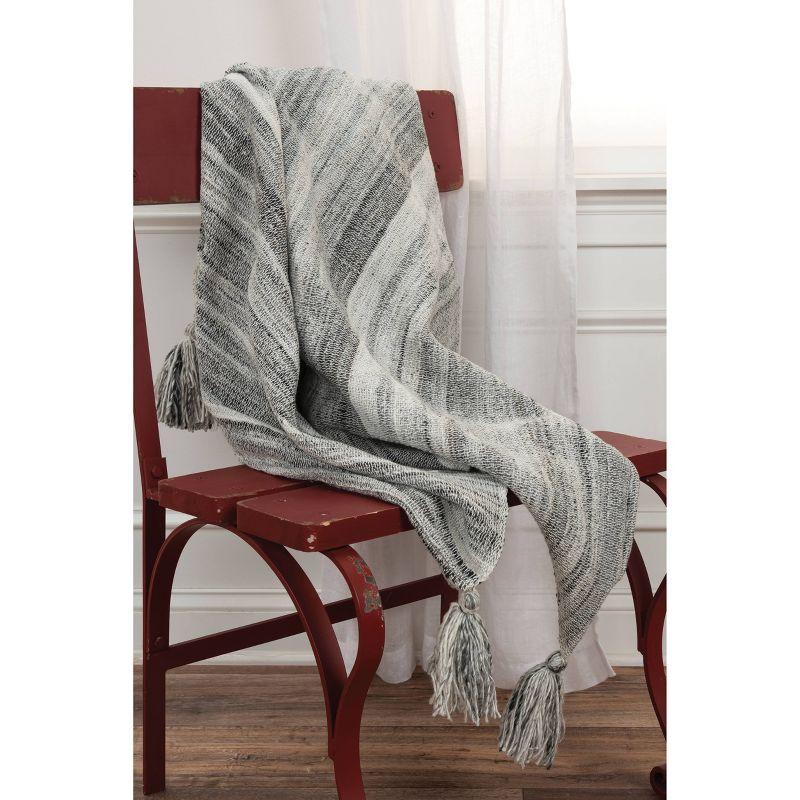 50"x60" Striped Throw Blanket - Rizzy Home