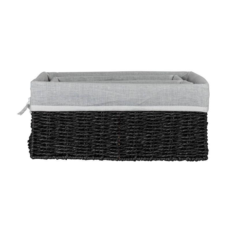 Wicker Coastal Wicker Basket - Set of 3