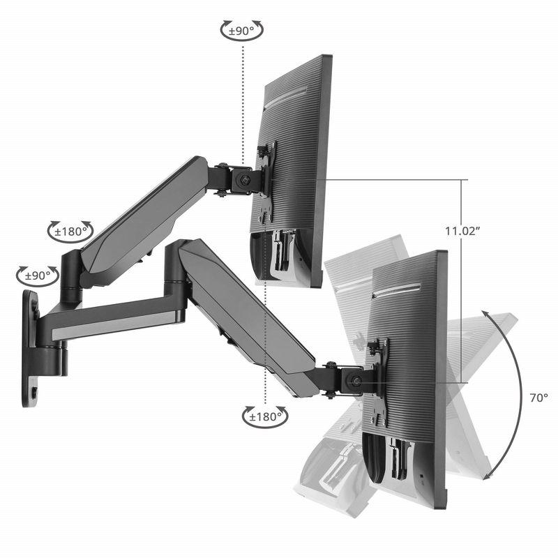 SIIG CE-MT2M12-S1 Mounting Arm for 32" Monitor - Black