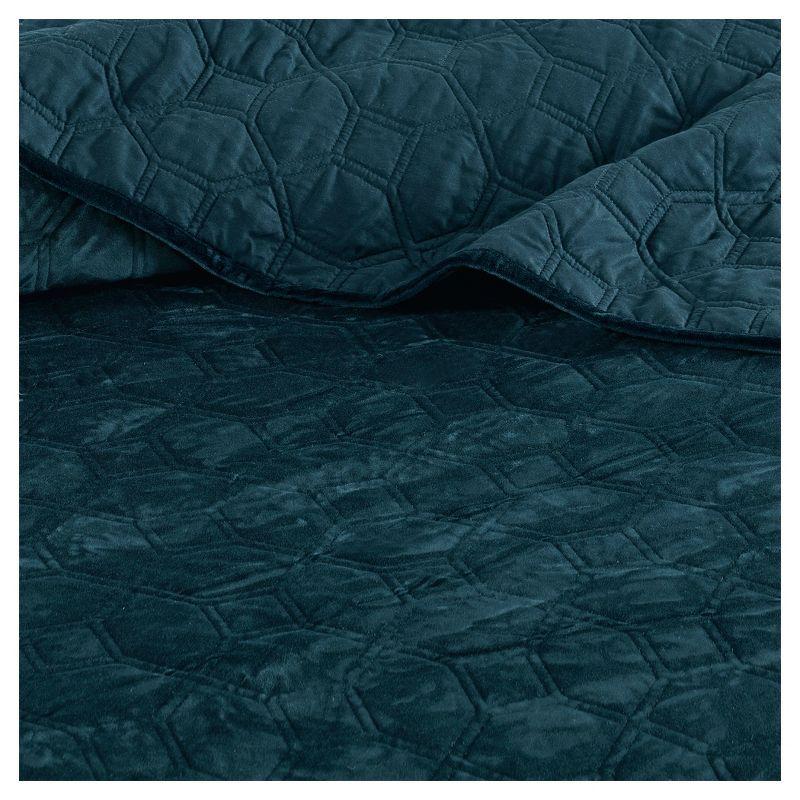 Madison Park Harper 3 Piece Velvet Quilt Set
