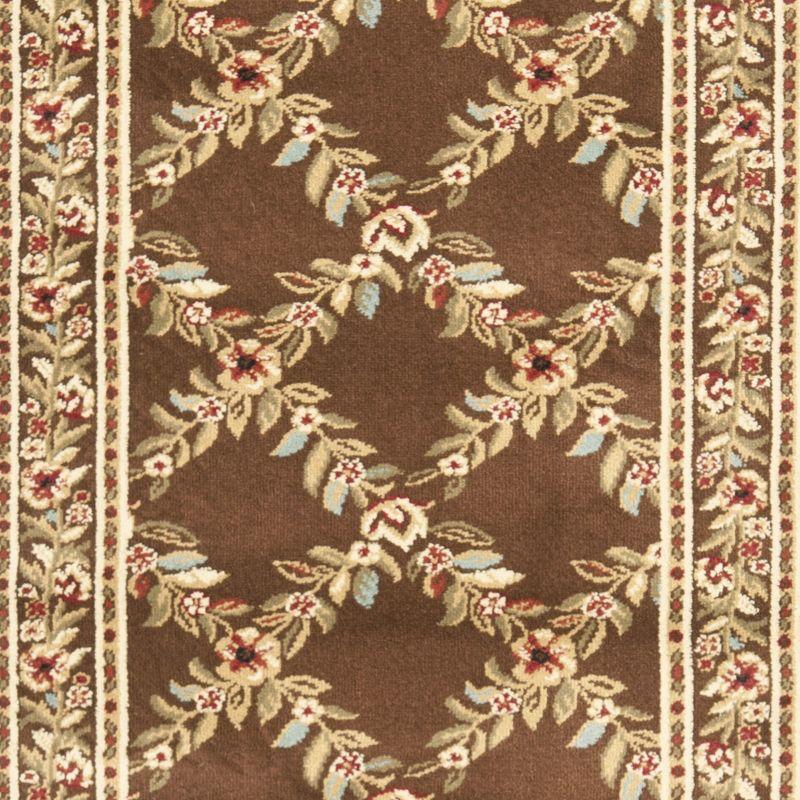 Lyndhurst LNH557 Power Loomed Runner Rug - Brown/Brown - 2'3"x12' - Safavieh