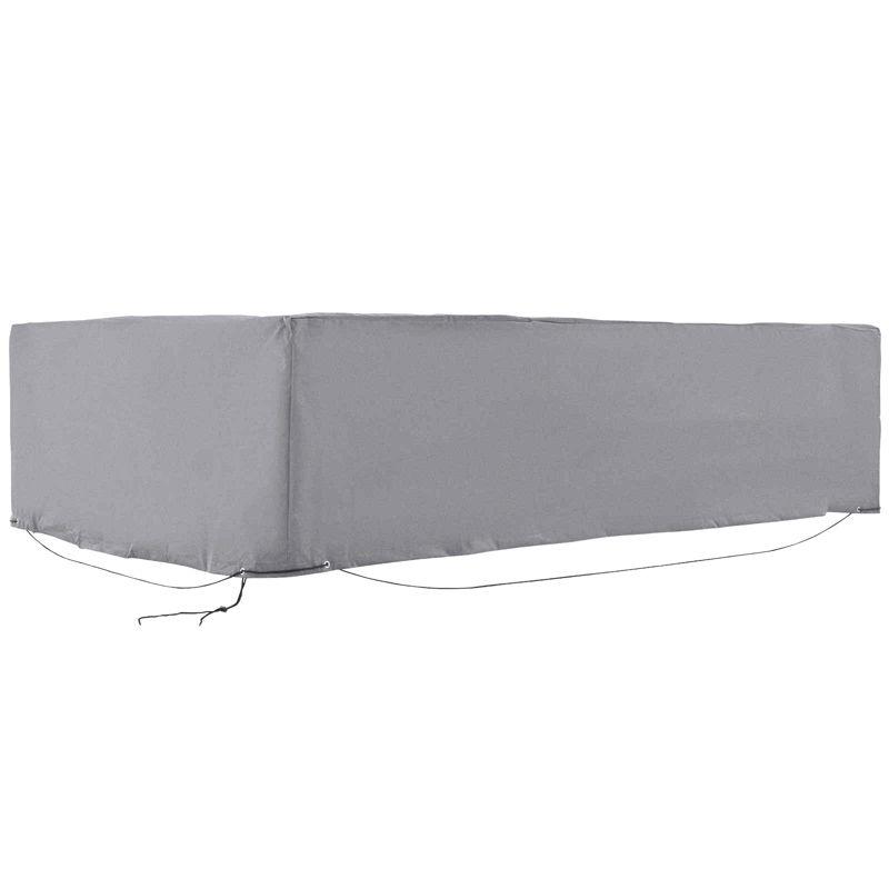 Outsunny 97" x 65" x 26" Weatherproof Outdoor Sectional Patio Furniture Cover with Ultimate Weather Protection, gray