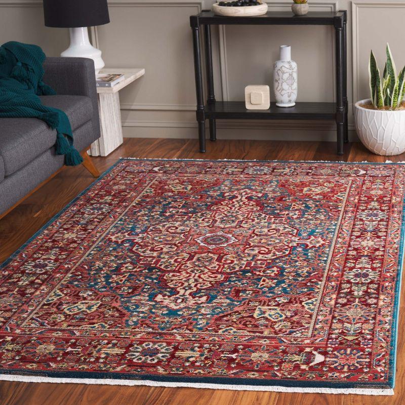 Kashan KSN305 Power Loomed Area Rug - Blue/Red - 8'x10' - Safavieh
