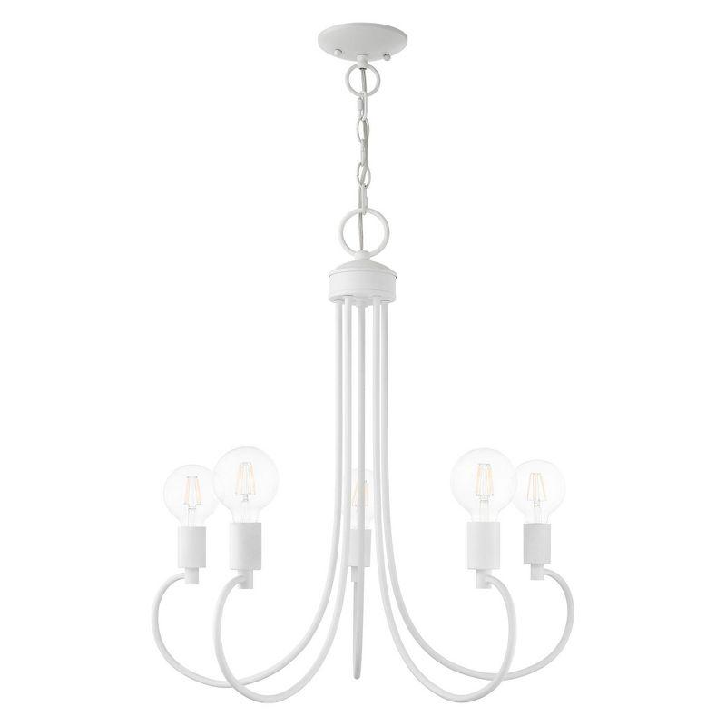 Livex Lighting Bari 5 - Light Chandelier in  White