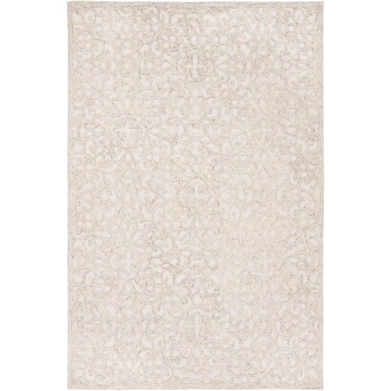 Trace TRC103 Hand Tufted Indoor Accent Rug - Camel/Ivory - 4'x6' - Safavieh