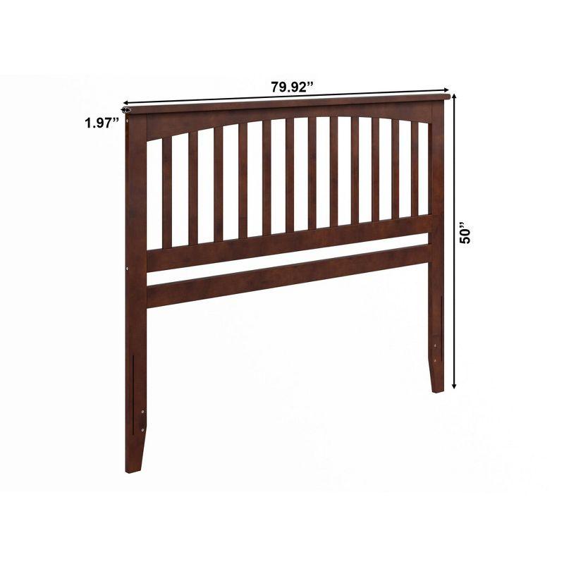 AFI Furnishings Mission Queen Headboard with Turbo Charger in Walnut