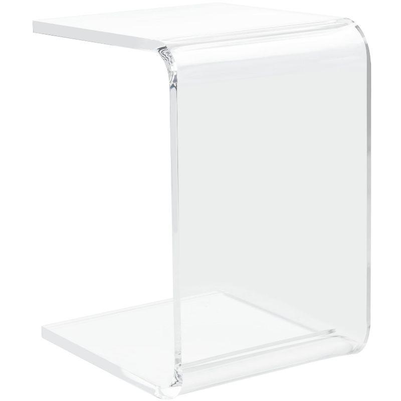 Upton Acrylic Side Table - Clear - Safavieh.