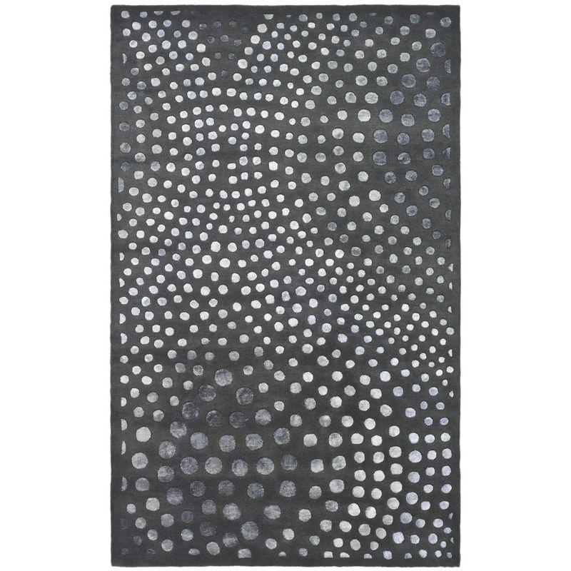 Soho SOH654 Hand Tufted Indoor Area Rug - Dark Grey - 5'x8' - Safavieh