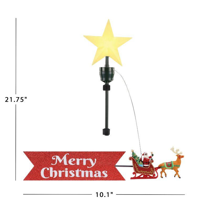 Mr. Christmas Animated Tree Topper with Banner