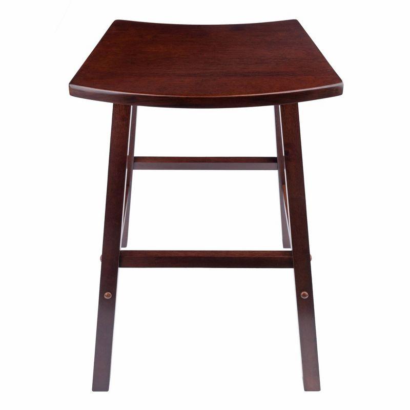 Katashi Fan Shape Stool Walnut - Winsome