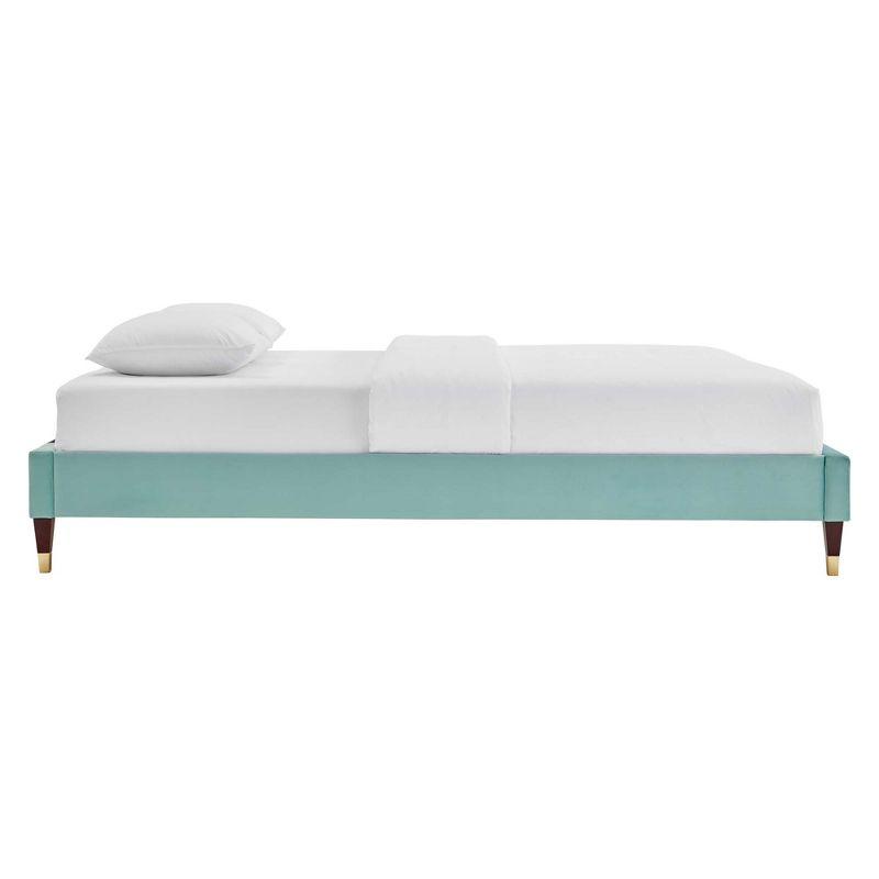 Modway Harlow Queen Performance Velvet Platform Bed Frame